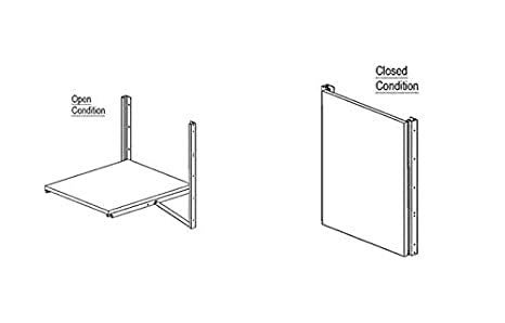 EBCO Ebco Royal Folding Dining Table Bracket Fitting Fittings And Not The Top Picture Shown For Representative Purpose Only Anthracite Colour 600Mm Iron  - Image 2