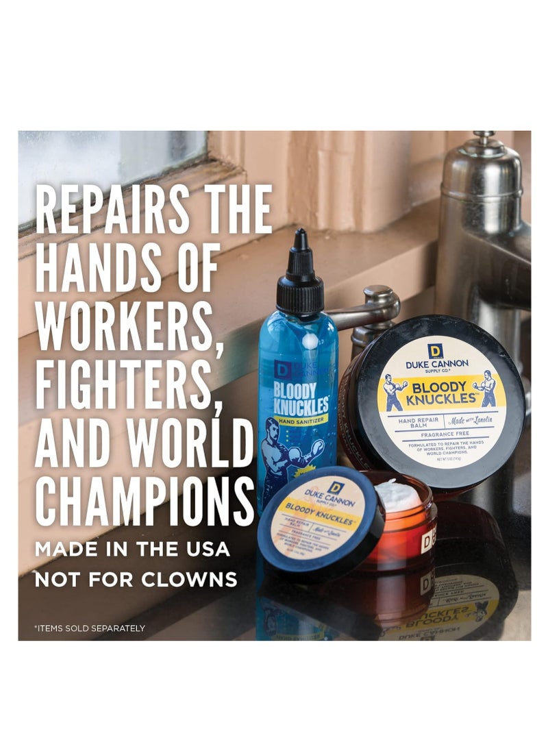 Duke Cannon Supply Co. Duke Cannon Bloody Knuckles Hand Repair Balm - Unscented Moisturizer for Hardworking Hands | Lanolin Formula | Repair and Revitalize Dry, Cracked Skin | Ideal for Workers and Fighters (3 Pack)  - Image 5