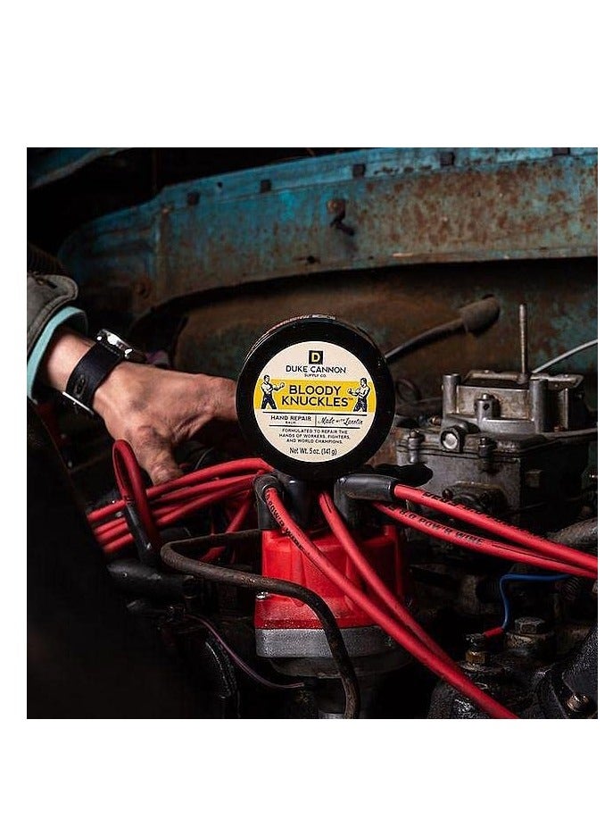 Duke Cannon Supply Co. Bloody Knuckles Hand Repair Balm 3-Pack â€“ 5 oz Unscented Hand Cream for Workers Fighters and Athletes â€“ Heavy Duty Moisturizer for Dry Cracked Hands - Image 3