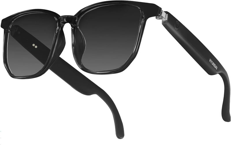 Smart Glasses with AI, Bluetooth Glasses with 110+ Translation, Smart Glass for Men&Woman, Multifunctional Bluetooth Glass for Men (Black) - Image 1