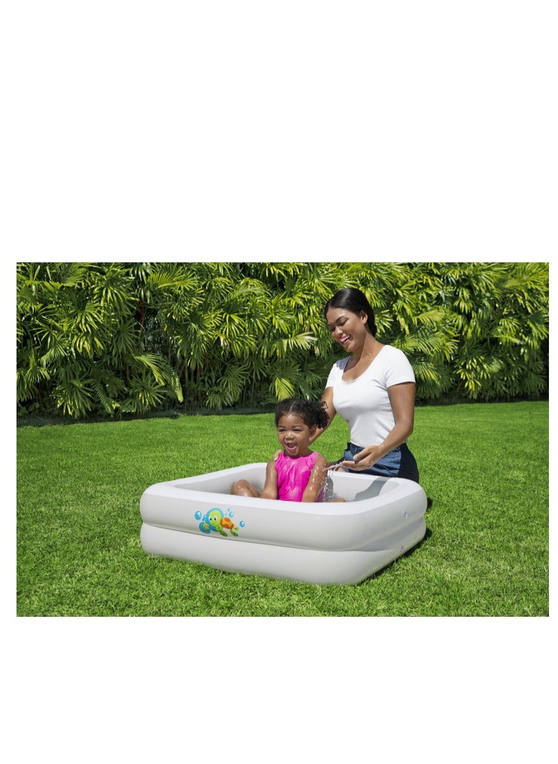 بست واي - Bestway Inflatable Paddling Pool Baby Tub 86 x 86 x 25 cm No: 51116 - Image 1