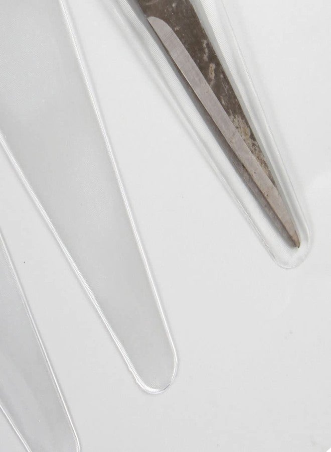 Teensery Modern Transparent 50 Pcs PVC Scissors Cover for Sewing, Quilting, Embroidery - Image 3