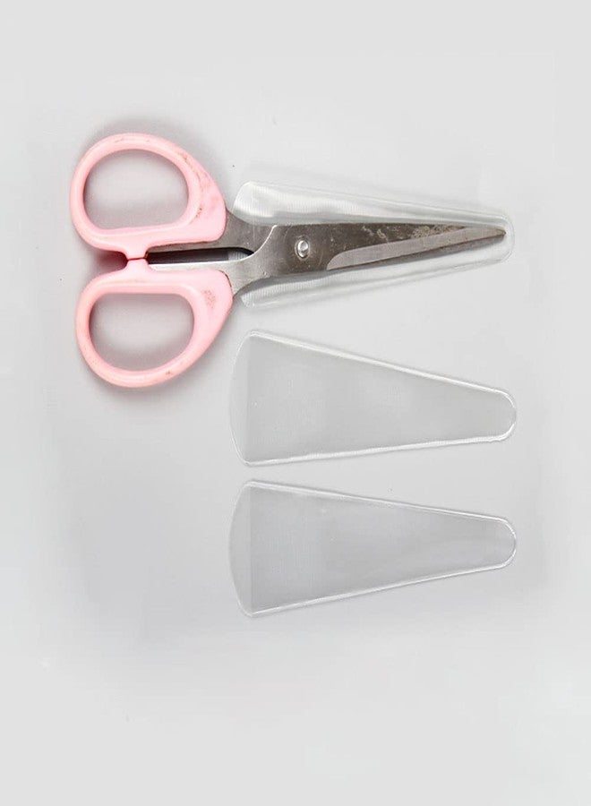 Teensery Modern Transparent 50 Pcs PVC Scissors Cover for Sewing, Quilting, Embroidery - Image 2