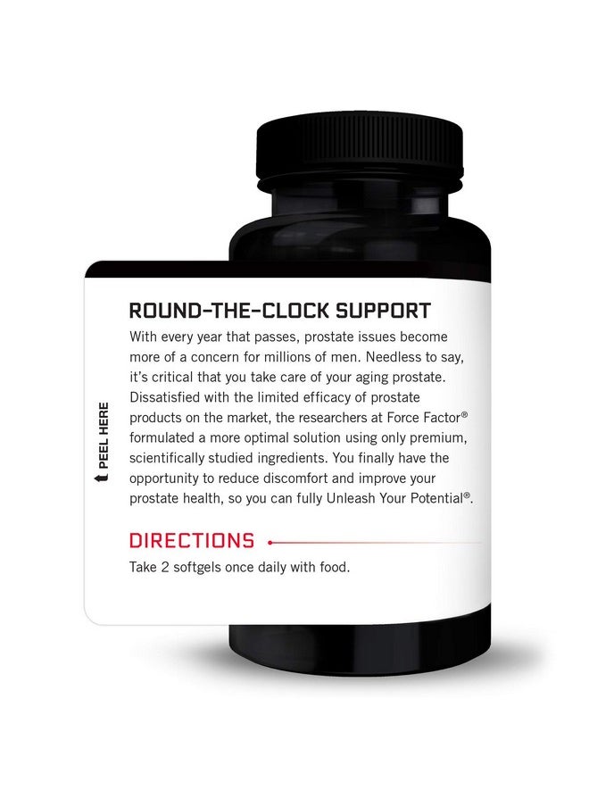 Force Factor Prostate Saw Palmetto And Beta Sitosterol Supplement For Men Prostate Health Support Prostate Size Support Urinary Relief Bladder Control Reduce Nighttime Urination 60 Softgels  - Image 4