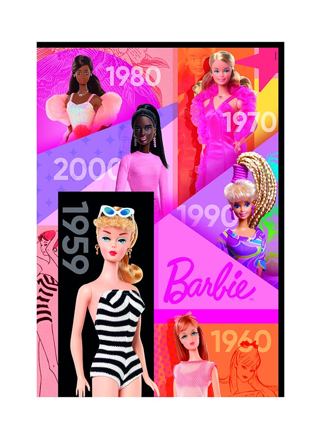 Clementoni - Clementoni Puzzle Barbie 65yrs+Poster 1000pcs - Image 1