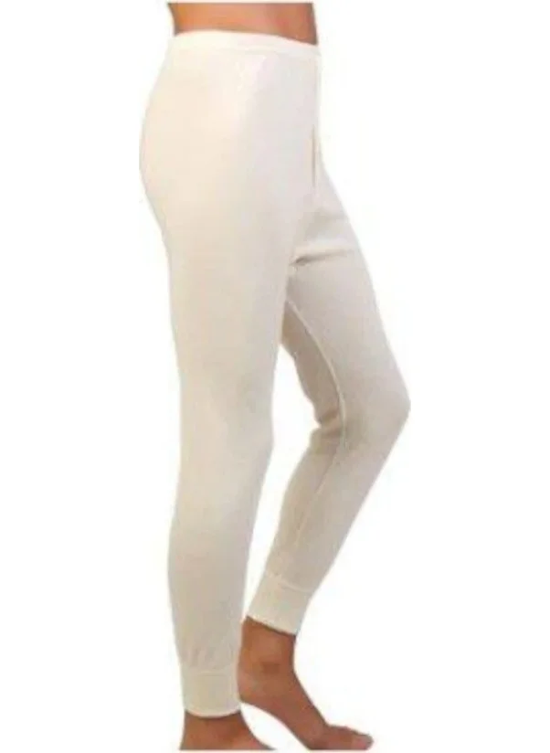 Hasyün Men's Woolen Underwear Long Underwear Cream
