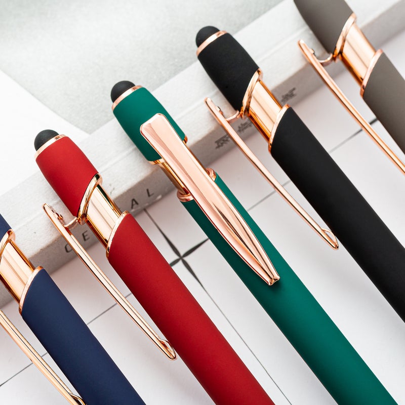 Multifunctional Capacitive Ballpoint Pen Press Metal Pen Business Glue Pen Can Print Logo Press Aluminum Rod Touch Screen Pen - Image 3