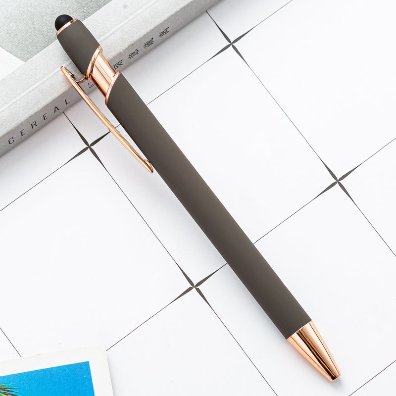 Multifunctional Capacitive Ballpoint Pen Press Metal Pen Business Glue Pen Can Print Logo Press Aluminum Rod Touch Screen Pen - Image 1