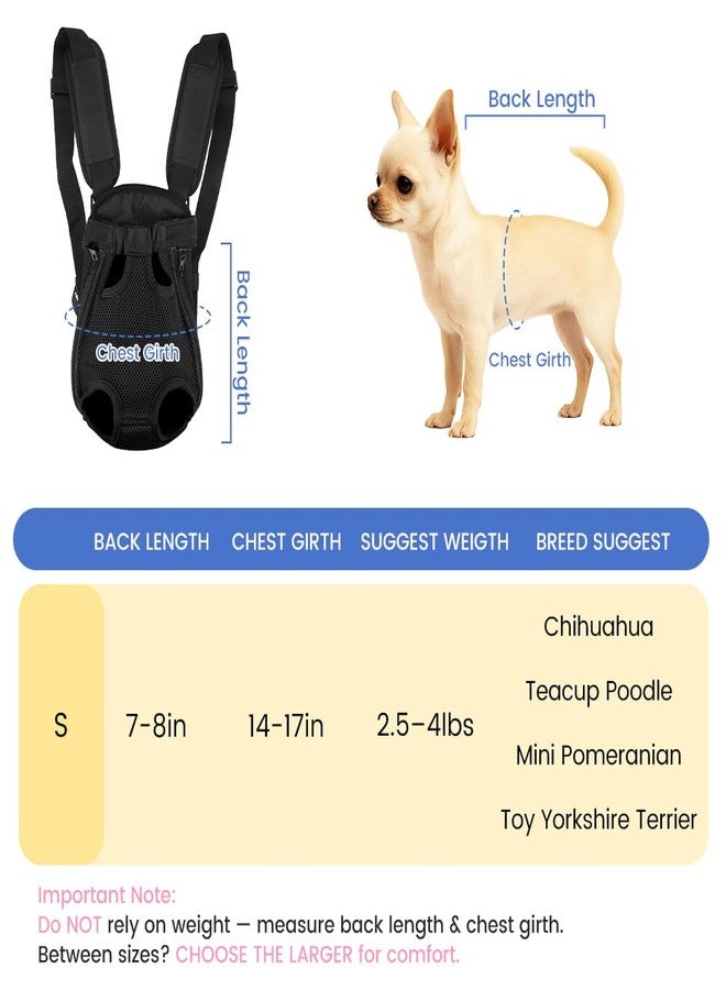 mosago Dog Backpack Carrier, Adjustable Pet Front Carriers, Legs Out Carrying Sling Travel Bag for Small Medium Dogs 2.5-4 Lbs, Soft Wearable Puppy Chest Carry Backpacks for Walking/Hiking/Camping/Traveling - Image 2