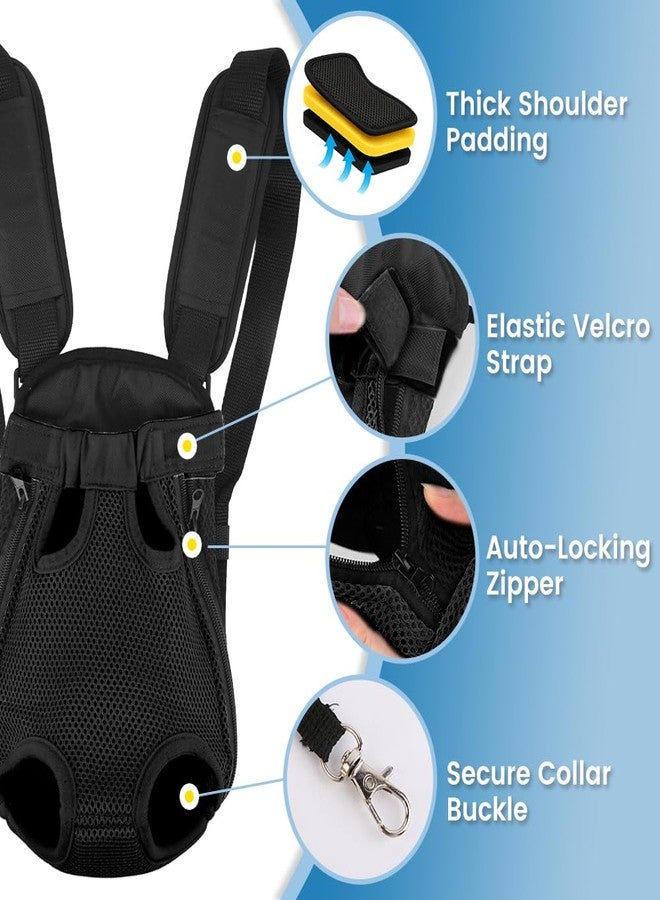mosago Dog Backpack Carrier, Adjustable Pet Front Carriers, Legs Out Carrying Sling Travel Bag for Small Medium Dogs 2.5-4 Lbs, Soft Wearable Puppy Chest Carry Backpacks for Walking/Hiking/Camping/Traveling - Image 5