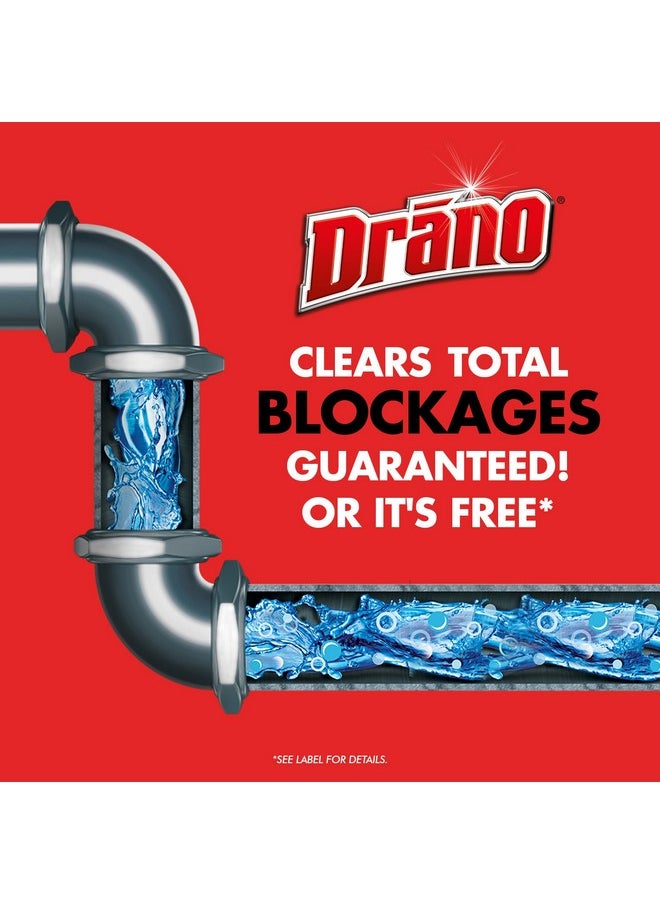 Drano Drano Max Gel Drain Clog Remover and Cleaner for Shower or Sink Drains, Unclogs and Removes Hair, Soap Scum, Blockages, 32 oz  - Image 2