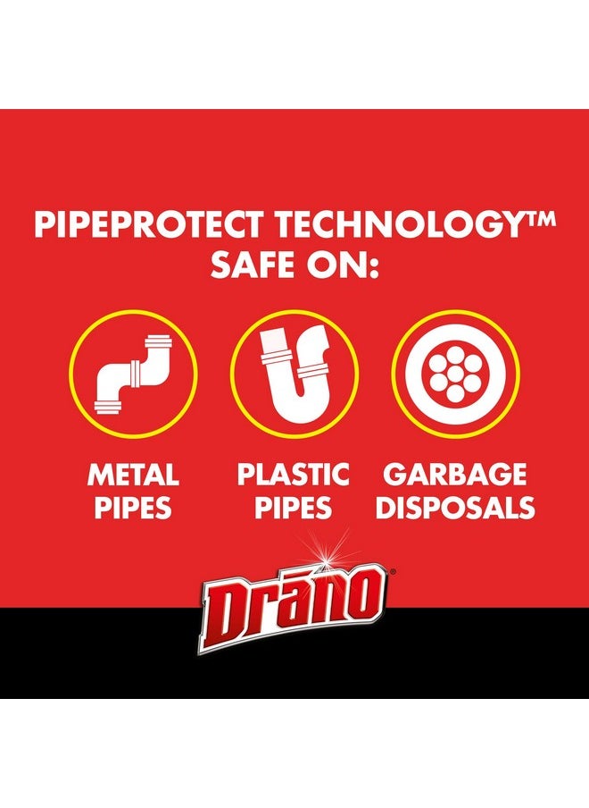 Drano Drano Max Gel Drain Clog Remover and Cleaner for Shower or Sink Drains, Unclogs and Removes Hair, Soap Scum, Blockages, 32 oz  - Image 4