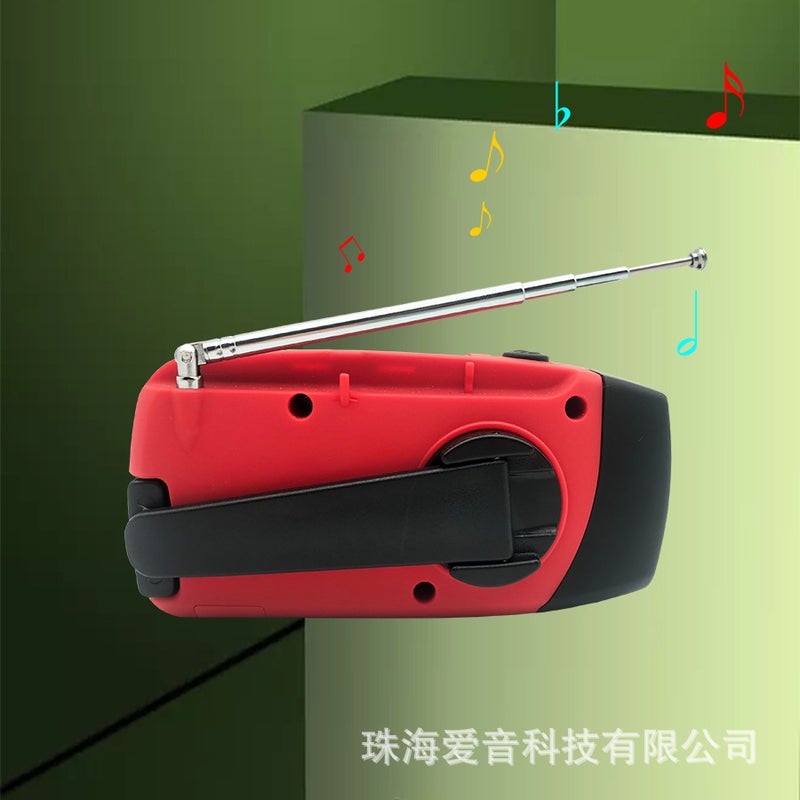 Portable Solar Hand Radio Am/Fm/Noaa Weather Alarm Outdoor Emergency Disaster Prevention Radio - Image 3