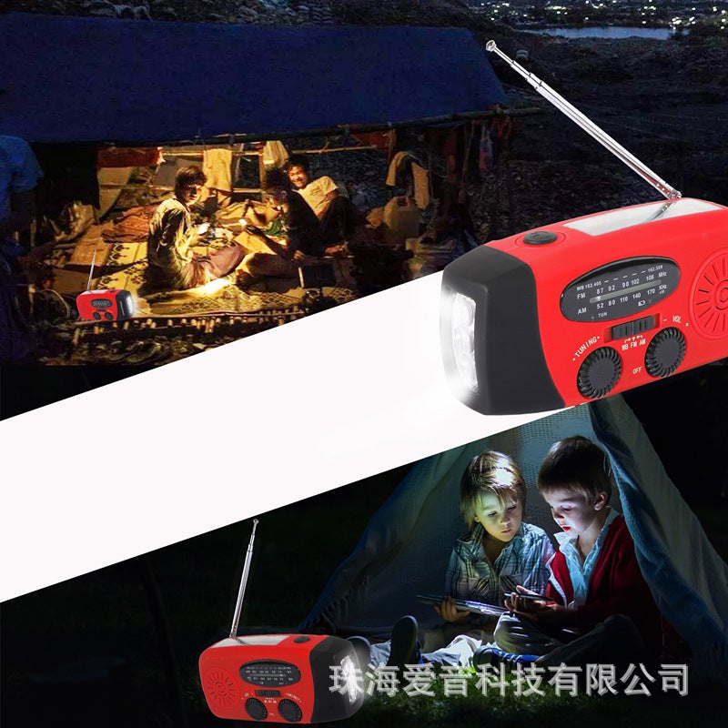 Portable Solar Hand Radio Am/Fm/Noaa Weather Alarm Outdoor Emergency Disaster Prevention Radio - Image 5