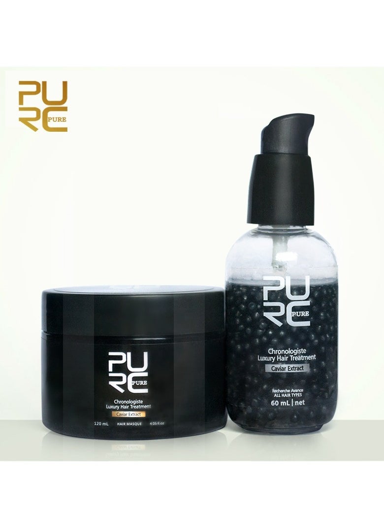 PURC - PURC Caviar Hair Mask Kit for Repairing Dry Permed Dyed Damaged and Frizzy Hair - Image 1