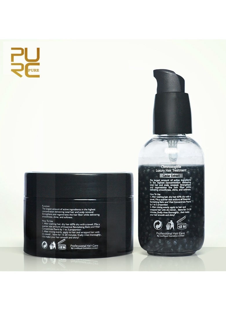 PURC - PURC Caviar Hair Mask Kit for Repairing Dry Permed Dyed Damaged and Frizzy Hair - Image 1