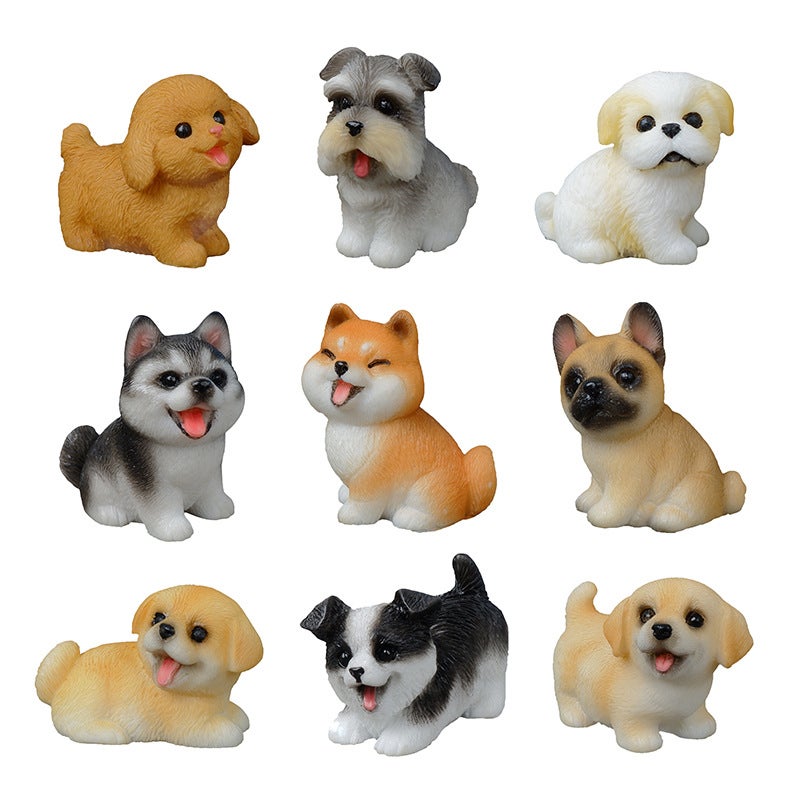 Cute Dog Resin Figurine Cartoon Animal Decor - Image 5