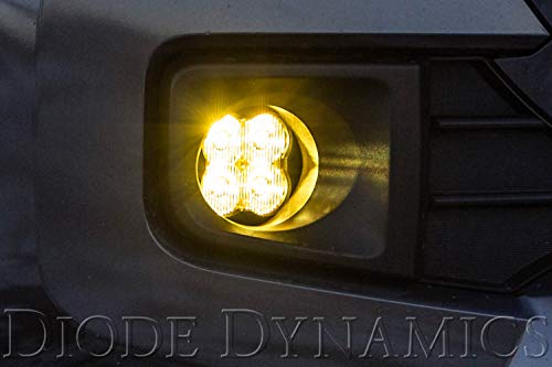 Diode Dynamics SS3 SAEDOT Type B Fog Light Kit compatible with Lexus Subaru Toyota Tacoma4RunnerRAV4 Yellow SAE Fog Sport with Backlight - Image 3