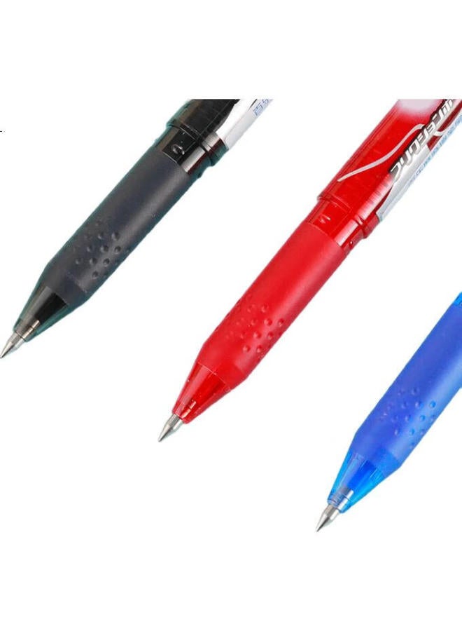 Pilot Retractable Erasable Pen, Bullet Tip, Colorful Erasable Pen, Gel Pen For Exams And Office Use, Lfb-20Ef 0.5Mm, Black, 12-Pack - Image 1