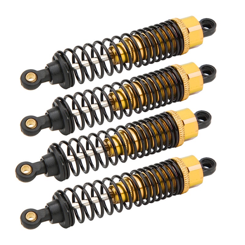 4pcs Aluminium Alloy RC Shock Absorber Accessory Fit for HSP 1/10 RC Car (Gold) - Image 2