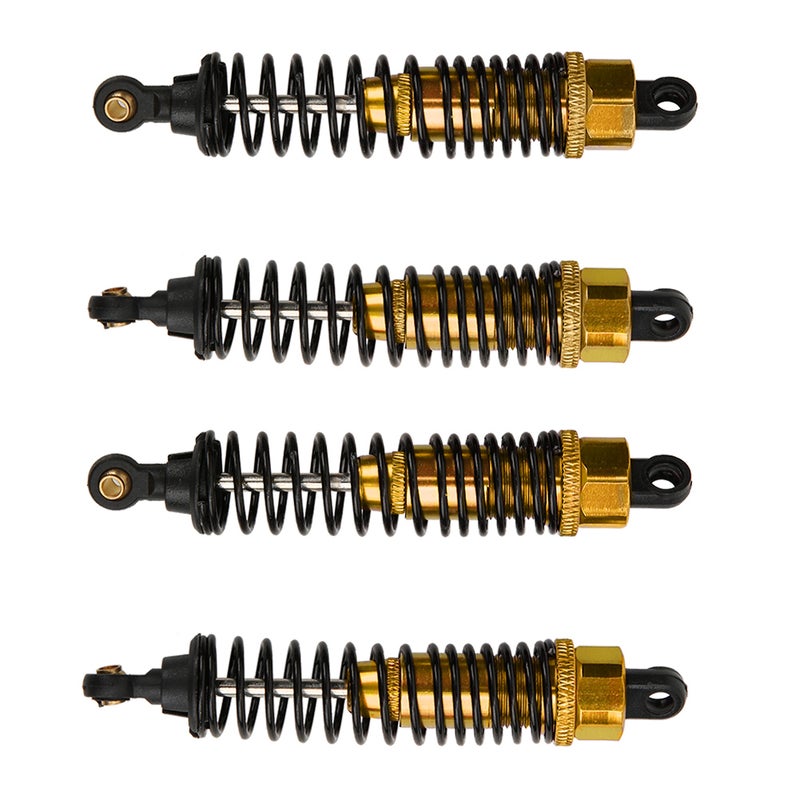 4pcs Aluminium Alloy RC Shock Absorber Accessory Fit for HSP 1/10 RC Car (Gold) - Image 4