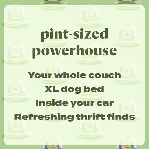 BISSELL Little Green Mini Portable Carpet and Upholstery Deep Cleaner, Car/Auto Detailer, with HydroRinse Self-Cleaning Tool and 4" Tough Stain Tool, Tea Green, 4075 - Image 5