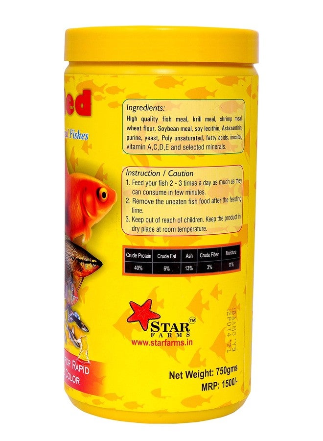 Star Farms Royal Red Natural Feed for All Tropical Fishes 700G by Jhenver, All Life Stages, Pellet - Image 2
