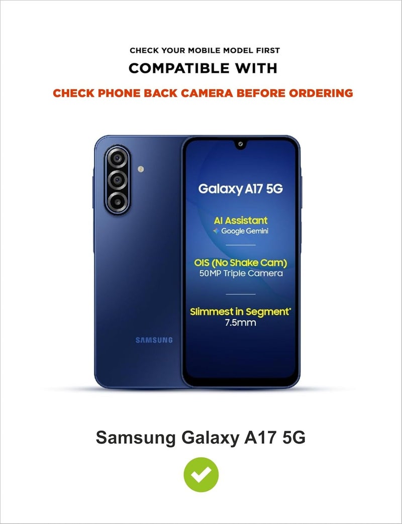 SBMS Silicone Back Cover Case for Samsung Galaxy A17 5G / Samsung F17 5G | Soft Micro-Fibre Lining Inside | Camera Protection Bump | Shockproof Back Cover Case for Sam A17/F17 5G (Green CandyCloth) - Image 5