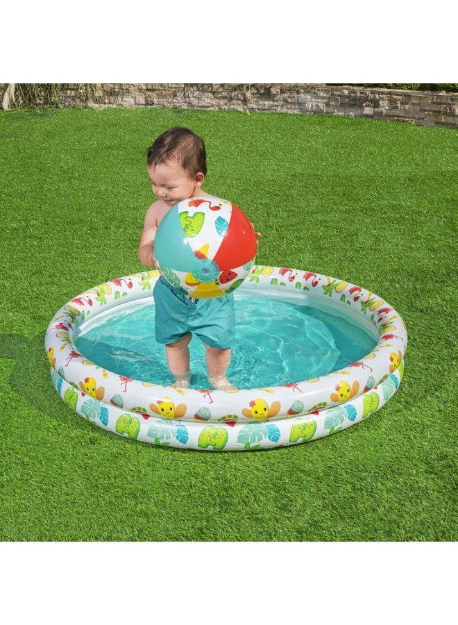 Bestway 3 Piece Play Pool Set，Inflatable Pool 122*20CM,Perfect Choice for Indoor Entertainment and Outdoor Activities for Kids - Image 4