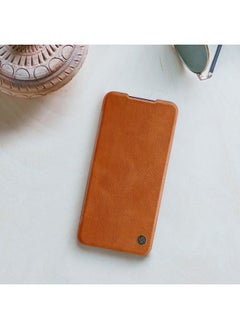 HuHa Case Cover For Xiaomi Redmi K30/K30 5G NILLKIN QIN Series Crazy Horse Texture Horizontal Flip Leather Case with Card Slot Brown 