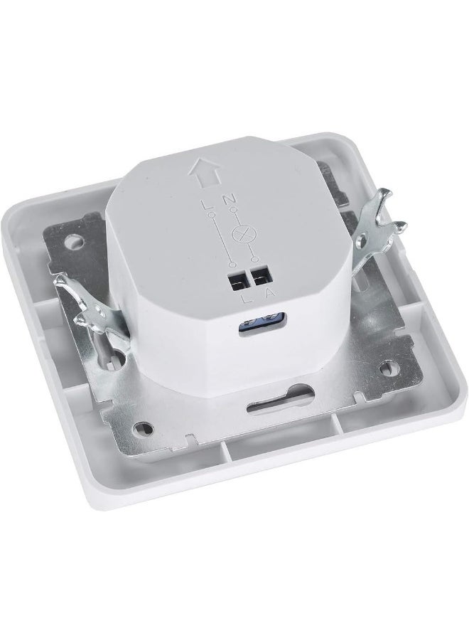 Hummer - 120 Degree Angle Infrared Motion Sensor Buried Wall Switch Box 7*7cm 9m Range - Image 1