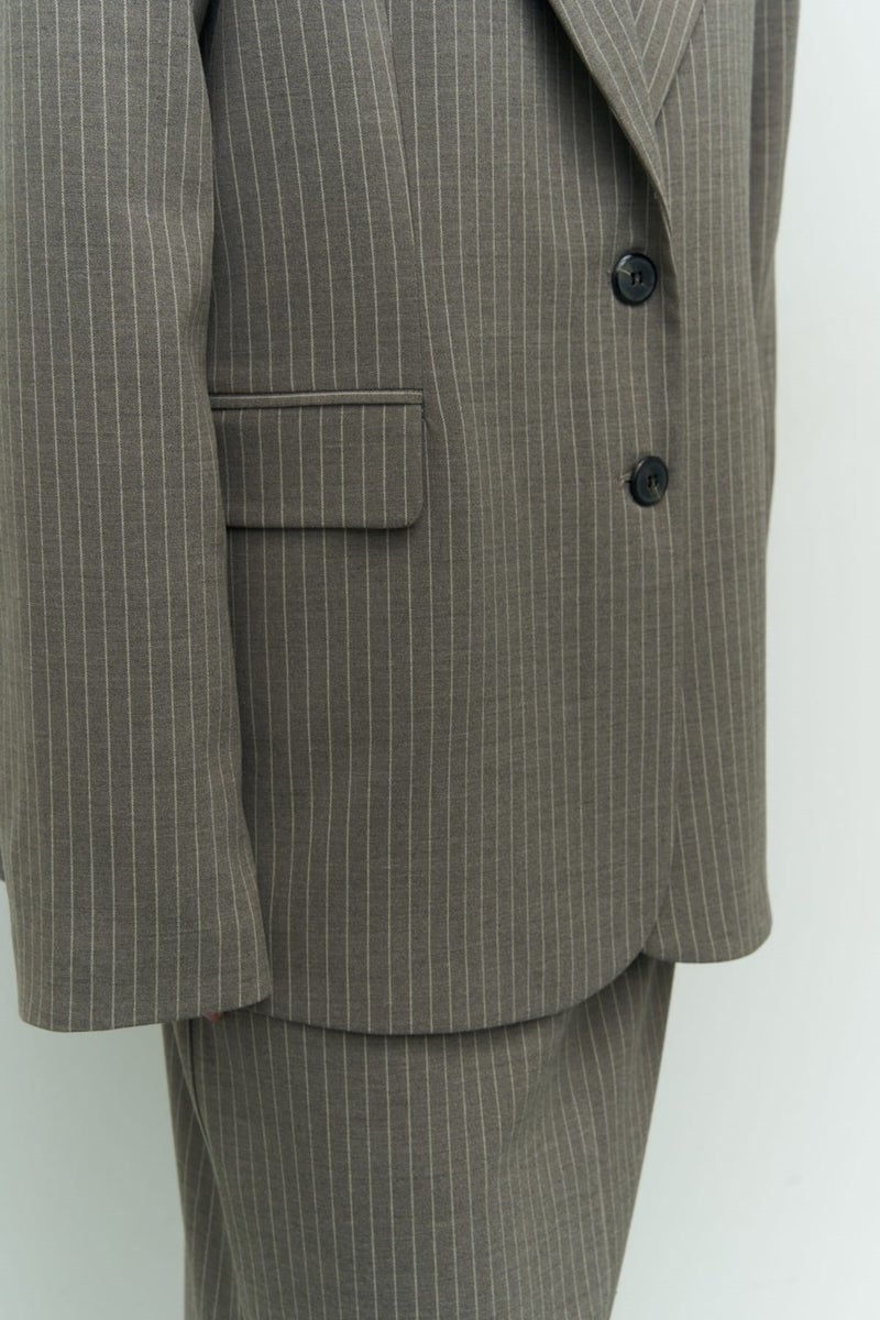 Mai Collection Bruno Striped Smoke Blazer  - Image 5