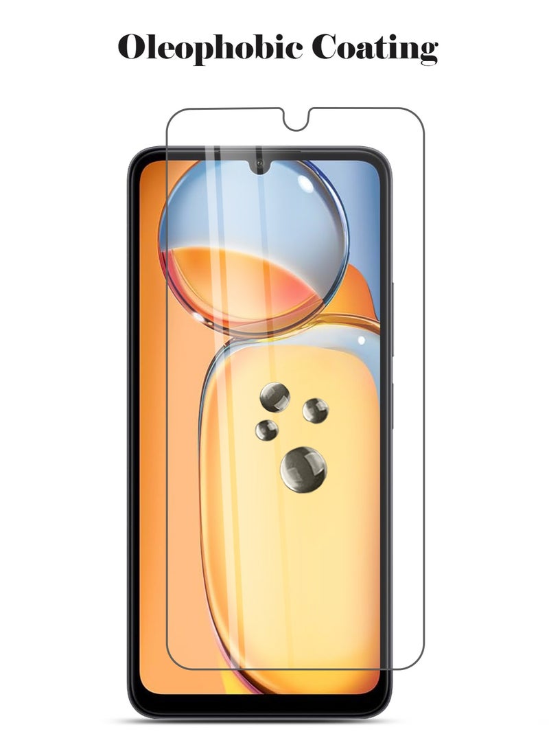 Techie HD Tempered Glass Screen Protector for Xiaomi Redmi 13C 4G / Poco C65 - Anti Reflection Anti Bubbles 9H Hardness 0.33 mm Rounded Edges Easy Installation - Image 3