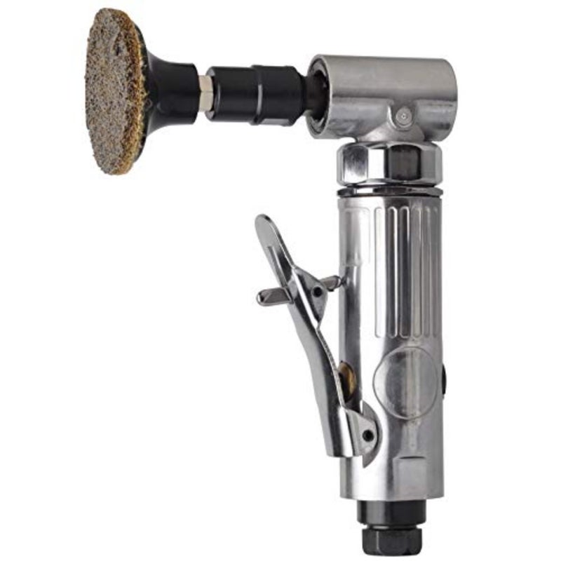1/4 inch angle air die grinder with 22 pcs 2-inch roll lock sanding discs, polished color angle pneumatic die grinder, air die grinder kit by - Image 5