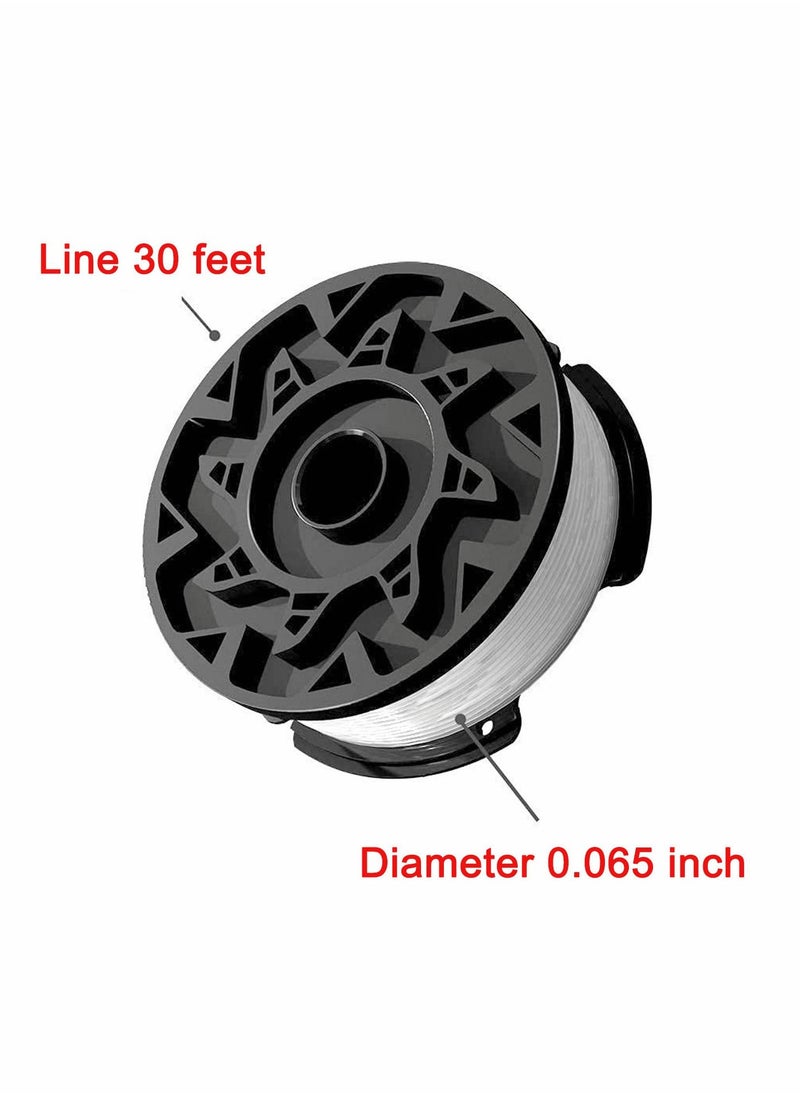 SYOSI - AF 100 Eater Spool String Trimmer Replacement for Black Decker Edger 30ft 0.065" Autofeed Refills Spools - Image 1