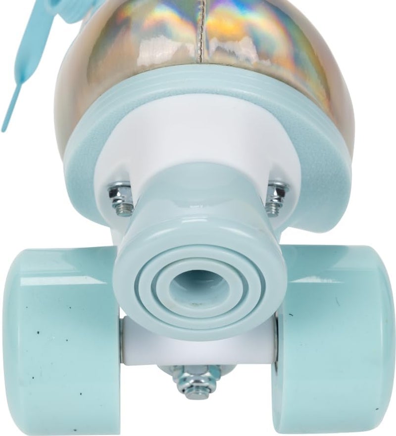 GEM SKATES GEM QUAD ROLLER SKATES - Holographic Blue, Size 3-6 - Image 5