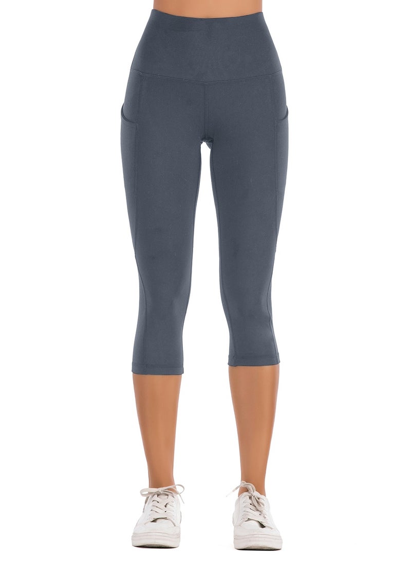 Loquat Women Quick Dry Breathable Yoga Pant Grey  - Image 2
