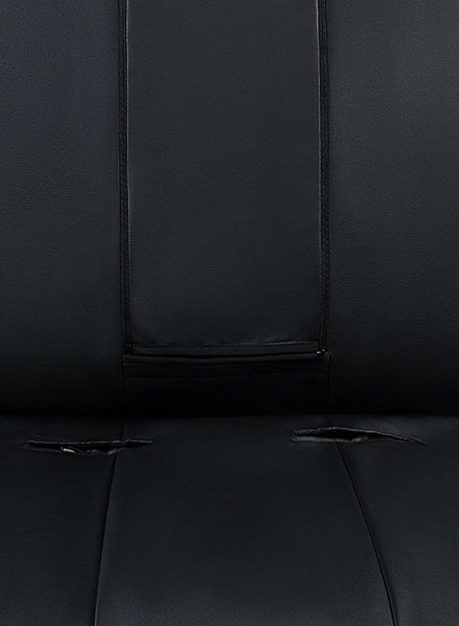 Flying Banner Neoprene Rear Bench car seat Covers car seat Protectors Split 40/60 60/40 (Cow Print & Black, Neoprene) - Image 5