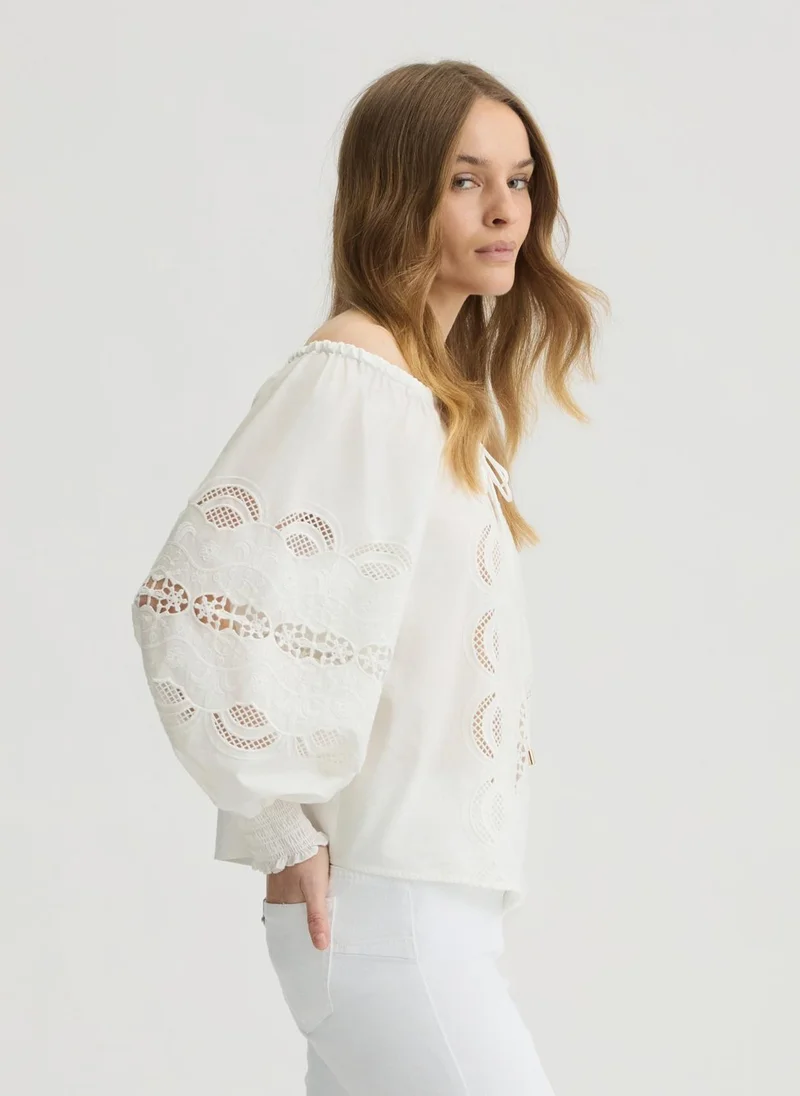 Liu Jo Embroidered cotton blouse