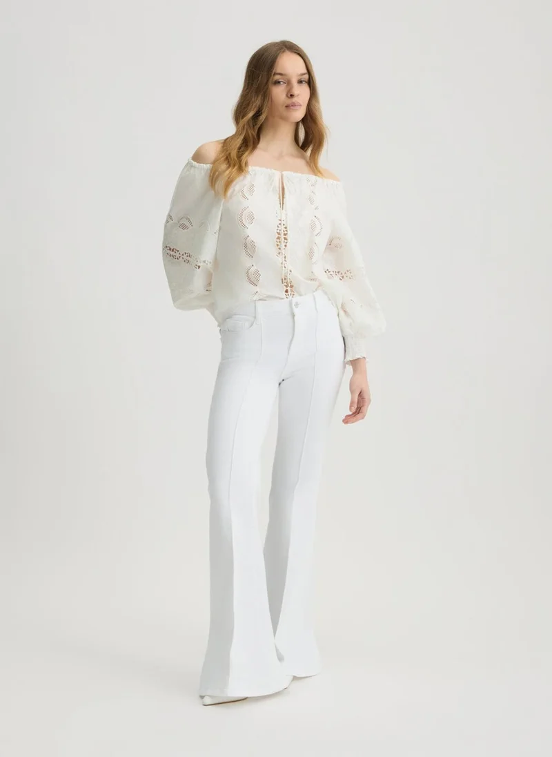 Liu Jo Embroidered cotton blouse