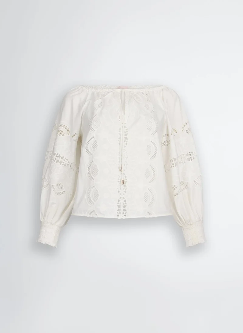 Liu Jo Embroidered cotton blouse