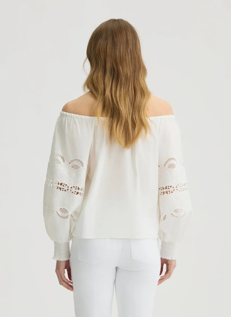 Liu Jo Embroidered cotton blouse