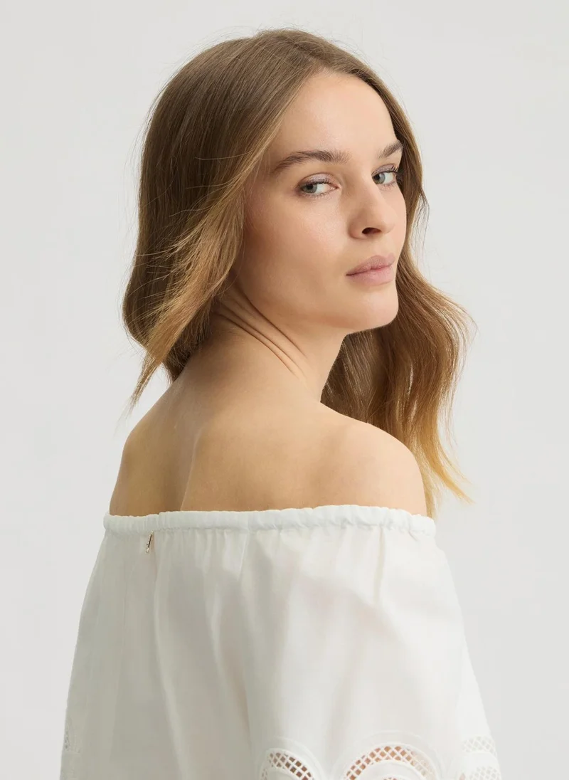 Liu Jo Embroidered cotton blouse