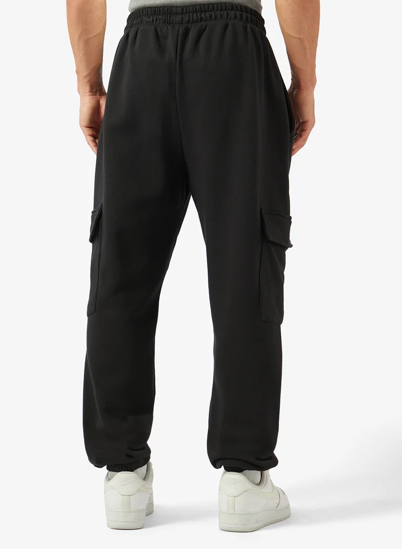 Seventy Five Basics  Oversized Fit Cargo Joggers with Elasticated Hem for Men | Best Price UAE
