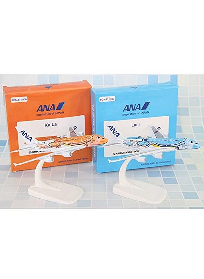 QIDS Airplane Model ANA Japan Airlines Plane Orange Turtle Airplane Metal Diecast Aircraft Plane Model 1/500 Scale A380 Toy Plane, Aeroplane Model - Image 2