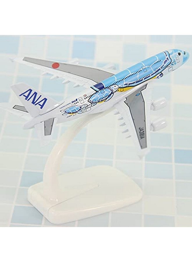 QIDS Airplane Model ANA Japan Airlines Plane Orange Turtle Airplane Metal Diecast Aircraft Plane Model 1/500 Scale A380 Toy Plane, Aeroplane Model - Image 3