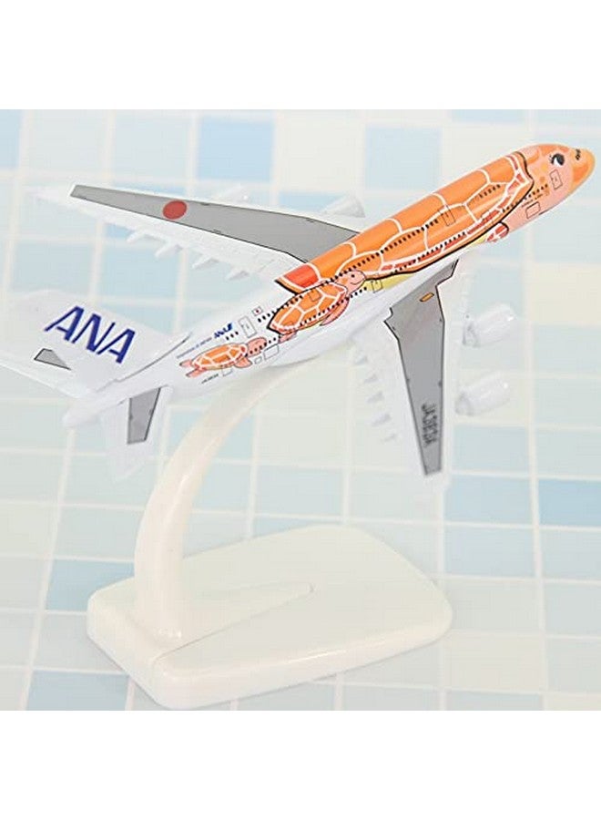 QIDS Airplane Model ANA Japan Airlines Plane Orange Turtle Airplane Metal Diecast Aircraft Plane Model 1/500 Scale A380 Toy Plane, Aeroplane Model - Image 4