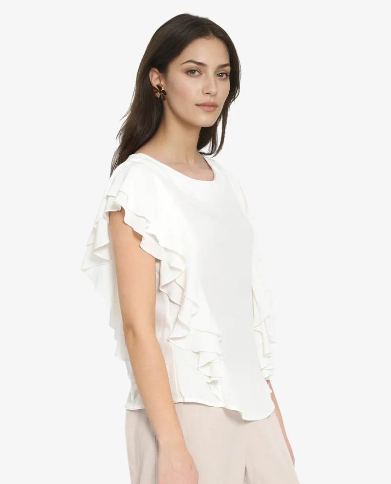Rareism Women's Round Neck Top