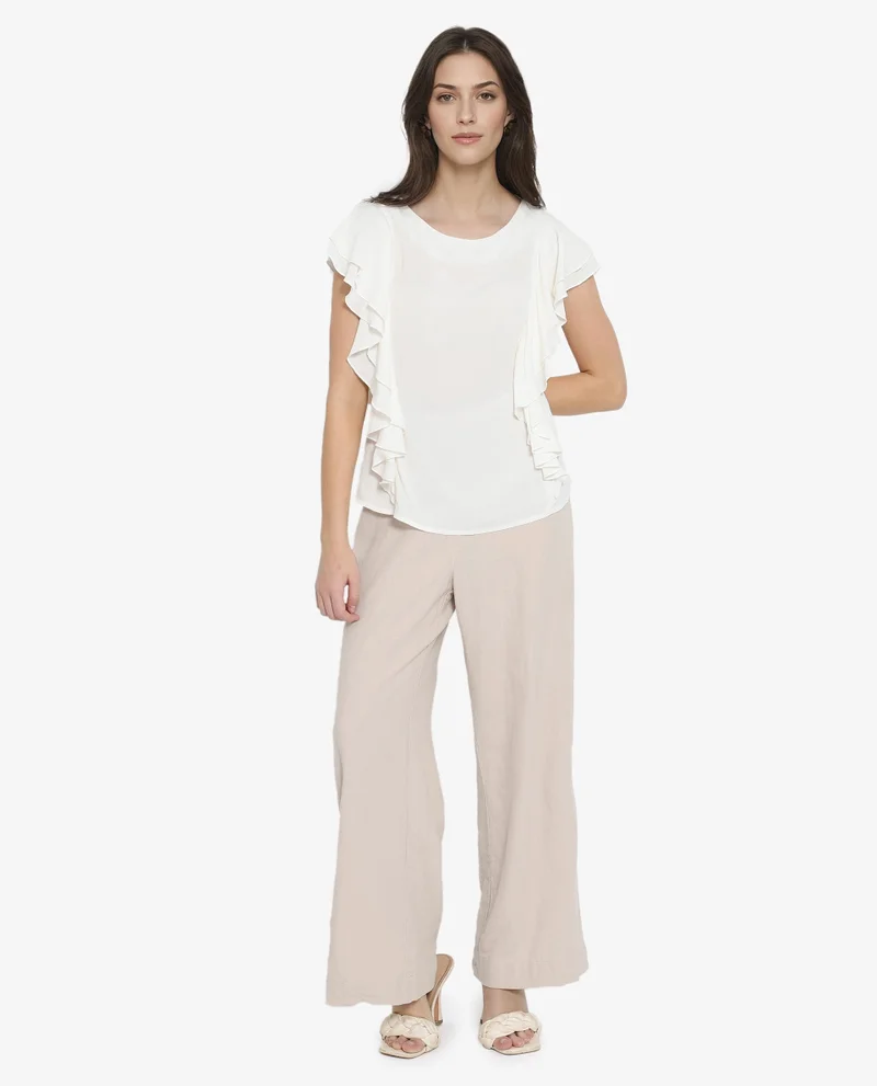 Rareism Women's Round Neck Top