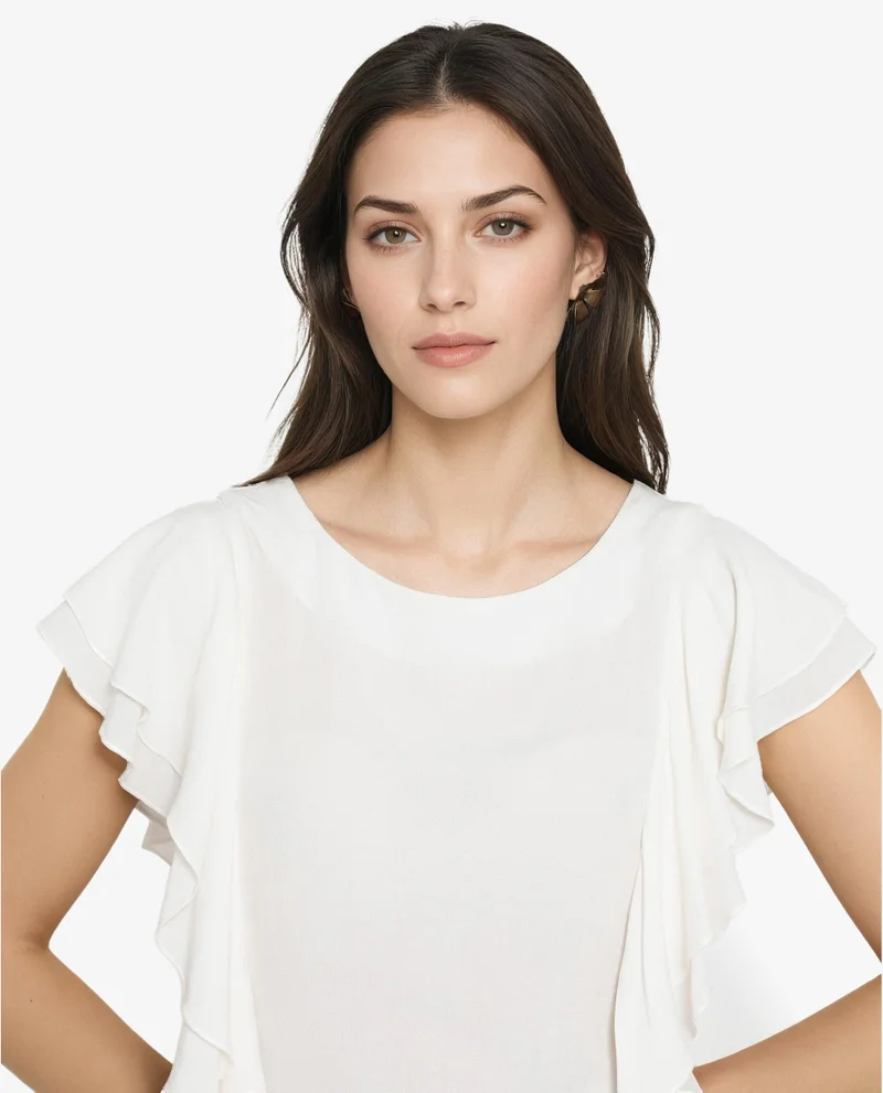Rareism Women's Round Neck Top